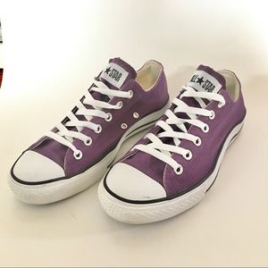 Unisex Purple Converse.